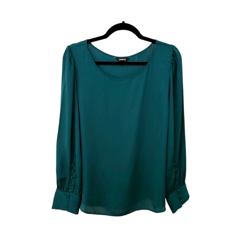 Express Dark Green Blouse L